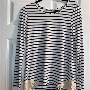 Striped long sleeve shirt
